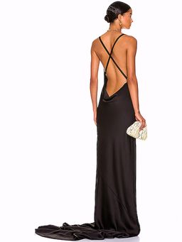 Norma Kamali - Cross Back Bias Gown