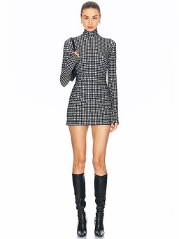Norma Kamali - Long Sleeve Turtleneck Pickleball Dress