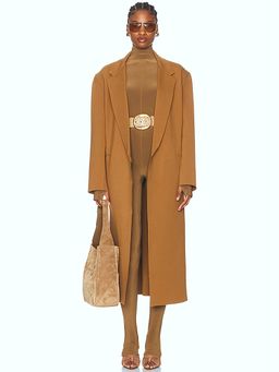 Norma Kamali - Oversized Double Breasted Midcalf Coat