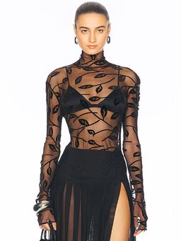 Norma Kamali - Long Sleeve Turtleneck Top