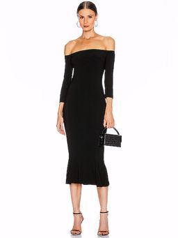 Norma Kamali - Off Shoulder Fishtail Dress