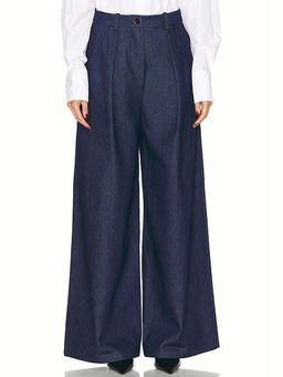 Rowen Rose - Denim Pleat Pant