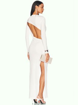 self-portrait - Jersey Gathered Midi Dress