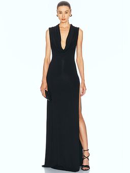 Sid Neigum - Back Cutout Cowl Dress