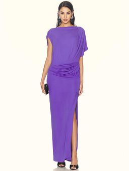 SIMKHAI - Hollins Asymmetric Cape Gown