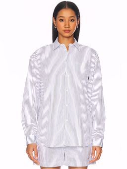 Sporty & Rich - Oversized Button Down Top