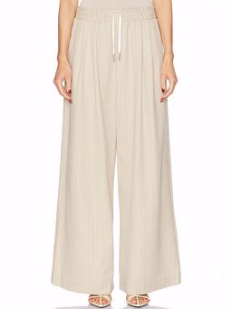 St. Agni - Pinstripe Wool Drawstring Pant