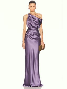 The Sei - Strapped Off Shoulder Gown