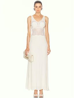 Victoria Beckham - V-Neck Midi Dress