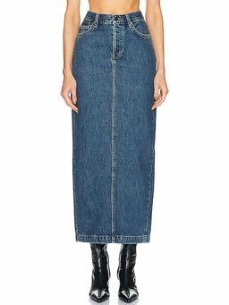 WARDROBE.NYC - Denim Column Skirt