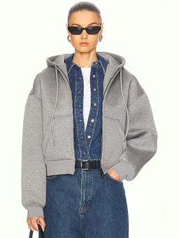 WARDROBE.NYC - Bonded Zip Hoodie