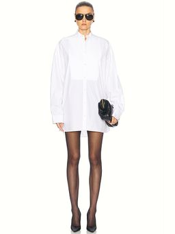 WARDROBE.NYC - Tuxedo Mini Shirt Dress