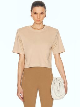 WARDROBE.NYC - Cropped Shoulder Pad Top