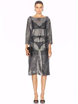 Wiederhoeft - Lingerie Dress in Silver
