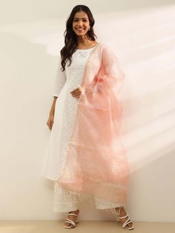 Fabindia - Pink Printed Dupatta