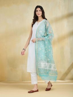 Fabindia - Blue Printed Dupatta