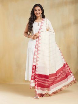 Fabindia - Red Woven Dupatta