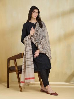 Fabindia - Grey Woven Dupatta