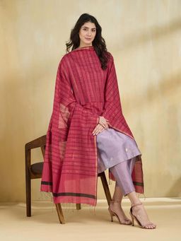 Fabindia - Pink Woven Dupatta
