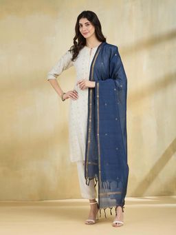 Fabindia - Blue Woven Dupatta