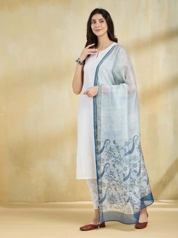 Fabindia - Blue Printed Dupatta