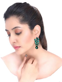 Yellow Chimes - Crystal Drop Earrings