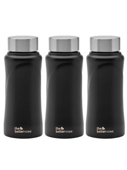 The Better Home - Pack of 3 Simplex 500ml Black Bottle