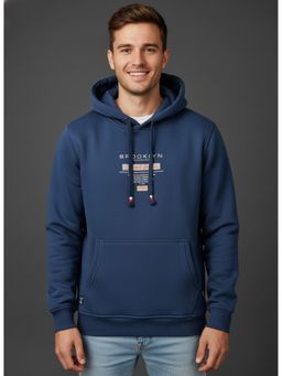 SANDPIPER - Blue Men Full Sleeves Hoodie