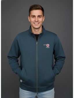 SANDPIPER - Indigo High Neck Sweatshirt