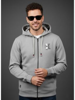 SANDPIPER - Grey Men Full Sleeves Hoodie