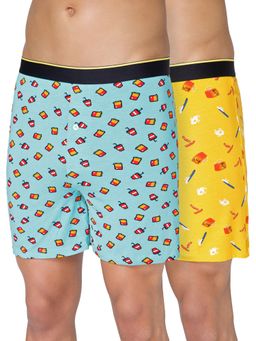 Bummer - Printed Micro Modal Boxers Shorts for Men (Pack of 2)