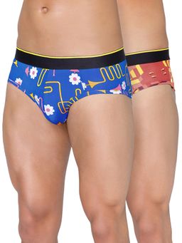 Bummer - Men'S Printed Micro Modal Briefs Underwear (Pack of 2)