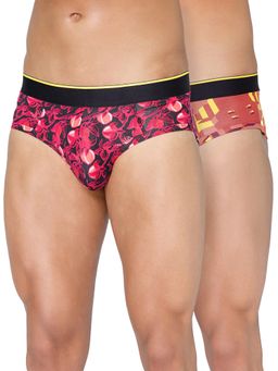 Bummer - Men'S Printed Micro Modal Briefs Underwear (Pack of 2)
