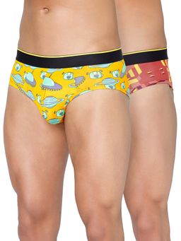 Bummer - Men'S Printed Micro Modal Briefs Underwear (Pack of 2)