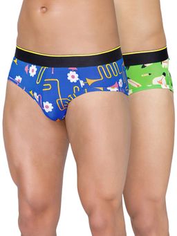Bummer - Men'S Printed Micro Modal Briefs Underwear (Pack of 2)