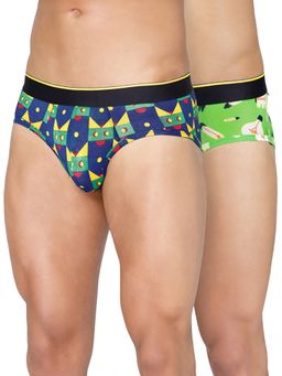 Bummer - Men'S Printed Micro Modal Briefs Underwear (Pack of 2)