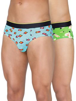Bummer - Men'S Printed Micro Modal Briefs Underwear (Pack of 2)
