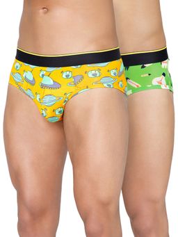 Bummer - Men'S Printed Micro Modal Briefs Underwear (Pack of 2)