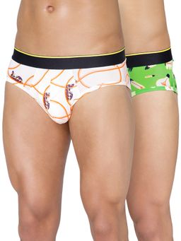 Bummer - Men'S Printed Micro Modal Briefs Underwear (Pack of 2)