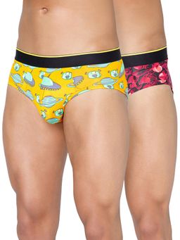 Bummer - Men'S Printed Micro Modal Briefs Underwear (Pack of 2)