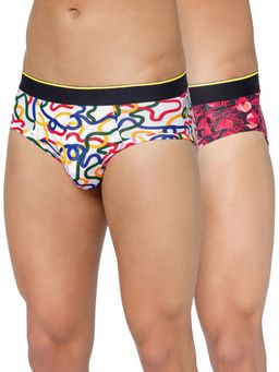Bummer - Men'S Printed Micro Modal Briefs Underwear (Pack of 2)