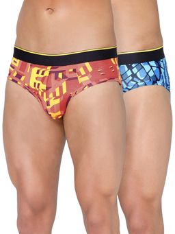 Bummer - Men'S Printed Micro Modal Briefs Underwear (Pack of 2)