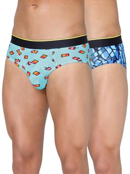 Bummer - Men'S Printed Micro Modal Briefs Underwear (Pack of 2)