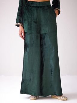 Ancestry - Masakkali Green Velvet Sharara