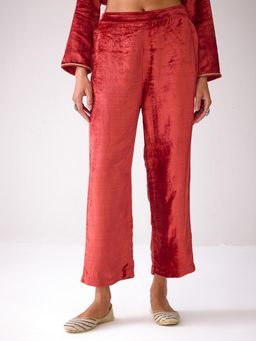 Ancestry - Masakkali Red Velvet Pants