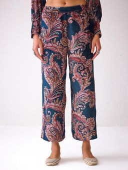 Ancestry - Masakkali Teal Printed Pants