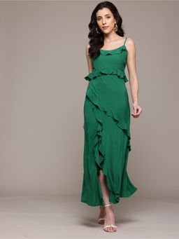 Label Ritu Kumar - Emerald Melony Long Dress