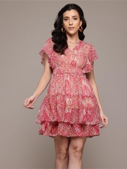 Label Ritu Kumar - Pink Maritza Short Dress
