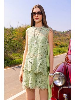 ZABELLA - Green Diana Lace Shorts