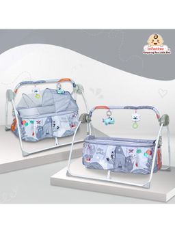 INFANTSO - Baby Cradle with Remote Control Hanging Toys - Multi-Color (18-24 Months)